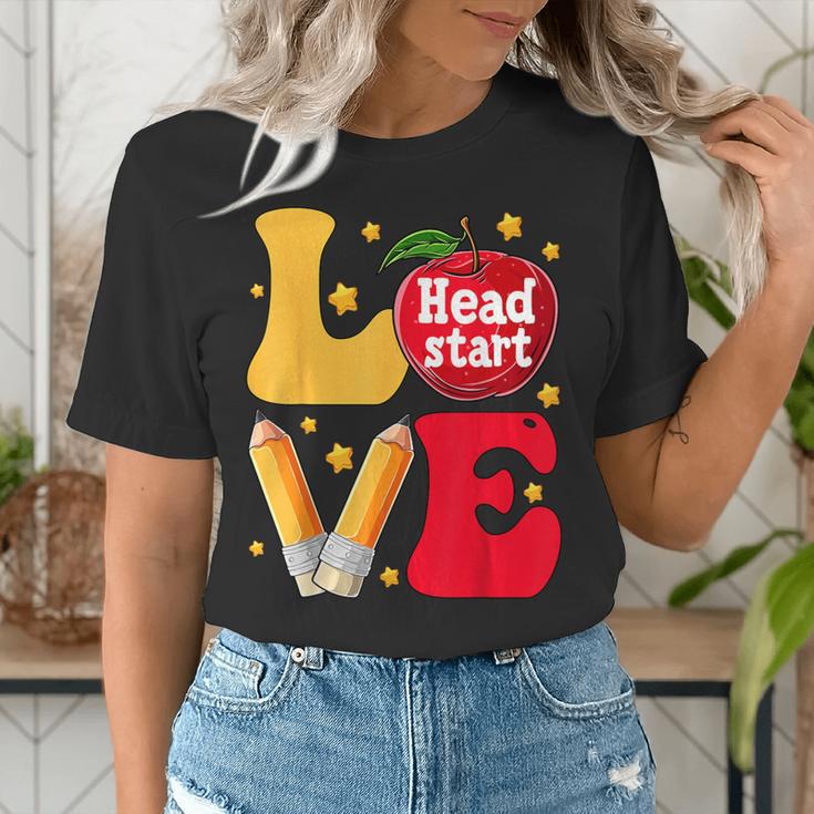 Love Headstart Head Start Teachers First Day Of School Women's T-Shirt, funny gift Love Headstart Head Start Teachers First Day Of School Women's T-Shirt, funny gift