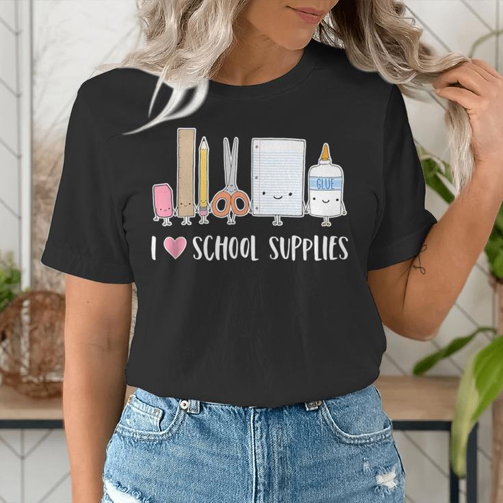I Love School Supplies Teacher Shirt Women's T-Shirt, funny gift I Love School Supplies Teacher Shirt Women's T-Shirt, funny gift