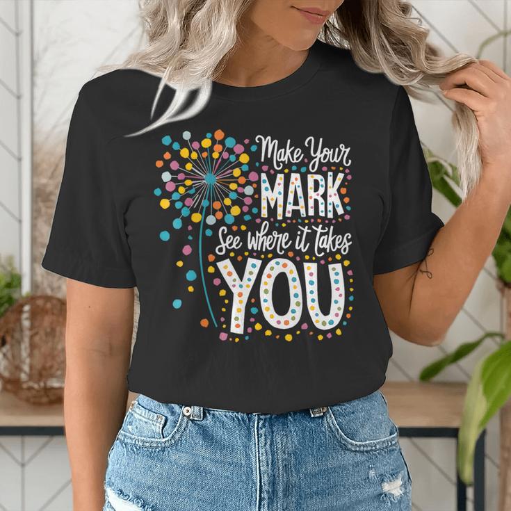 Make Your Mark Dandelion Happy Dot Day Shirts Teacher Kids Women's T-Shirt, funny gift Make Your Mark Dandelion Happy Dot Day Shirts Teacher Kids Women's T-Shirt, funny gift
