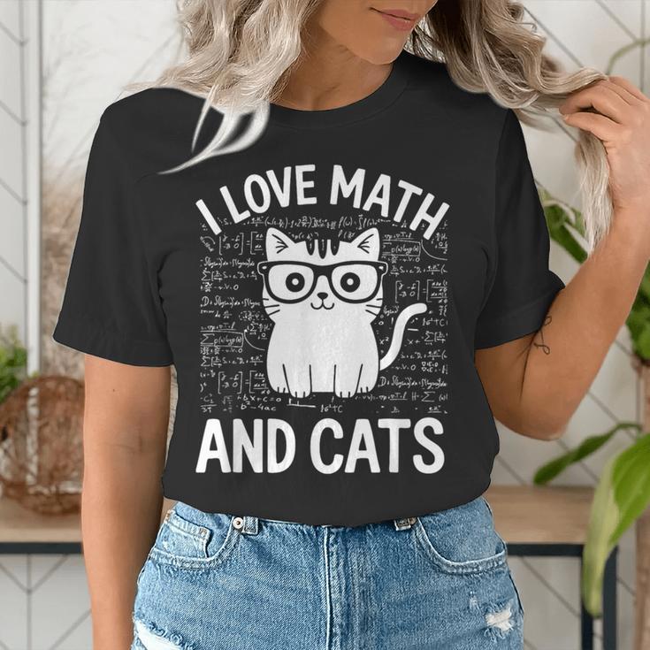 Math And Cats Apparel For Teachers Students Cat Lovers Women's T-Shirt, funny gift Math And Cats Apparel For Teachers Students Cat Lovers Women's T-Shirt, funny gift