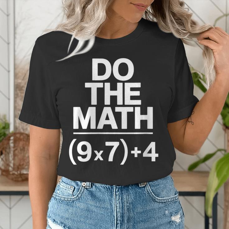 Do The Math Equation Thanksgiving Teacher 67 Six Seven 6 7 Women's T-Shirt, funny gift