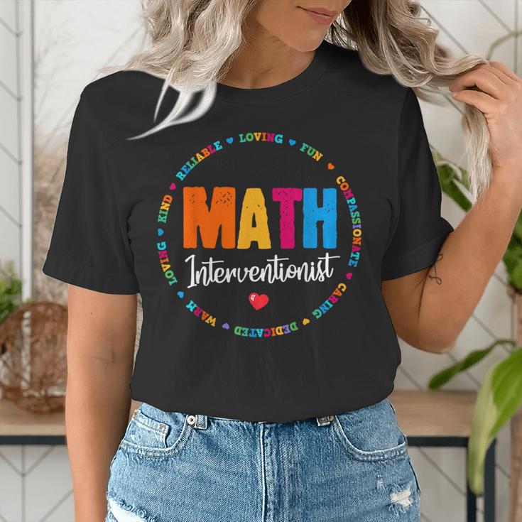 Math Interventionist Teacher Coach Squad Mathematics STEM Women's T-Shirt, funny gift Math Interventionist Teacher Coach Squad Mathematics STEM Women's T-Shirt, funny gift