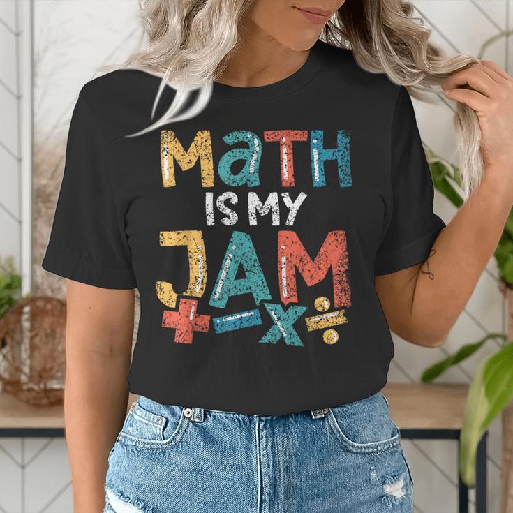 Math Is My Jam School Mathematics Women Men Math Teacher Women's T-Shirt, funny gift