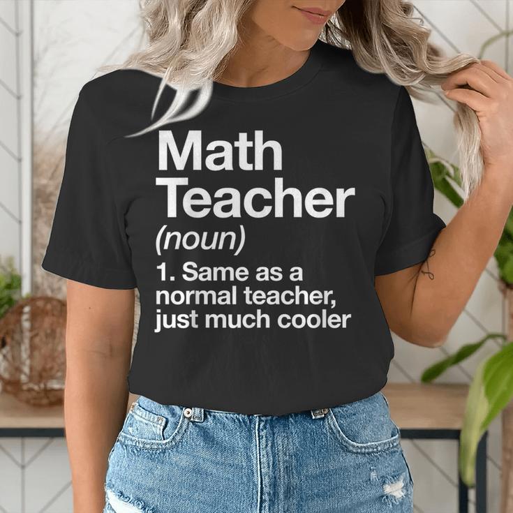 Math Teacher Definition Back To School First Day Women's T-Shirt, funny gift Math Teacher Definition Back To School First Day Women's T-Shirt, funny gift