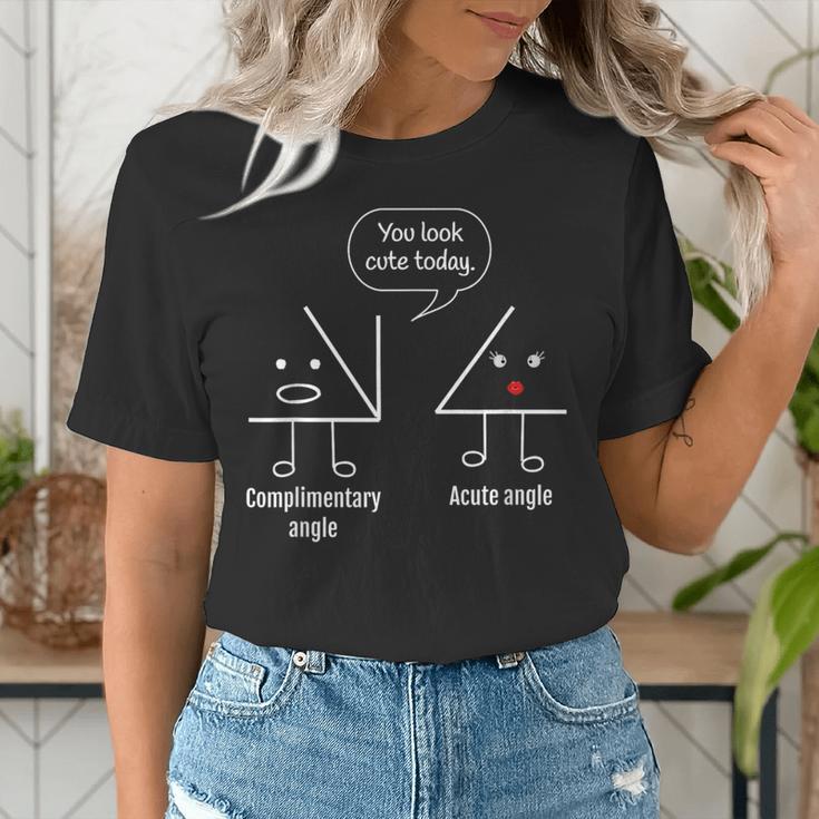 Math Teacher Tee Complimentary Acute Angle T-Shirt Women's T-Shirt, funny gift
