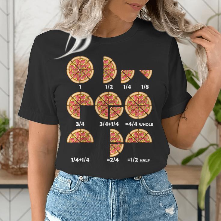 Maths Day Costume Idea Kids Teachers Pizza Slice Fraction Women's T-Shirt, funny gift Maths Day Costume Idea Kids Teachers Pizza Slice Fraction Women's T-Shirt, funny gift