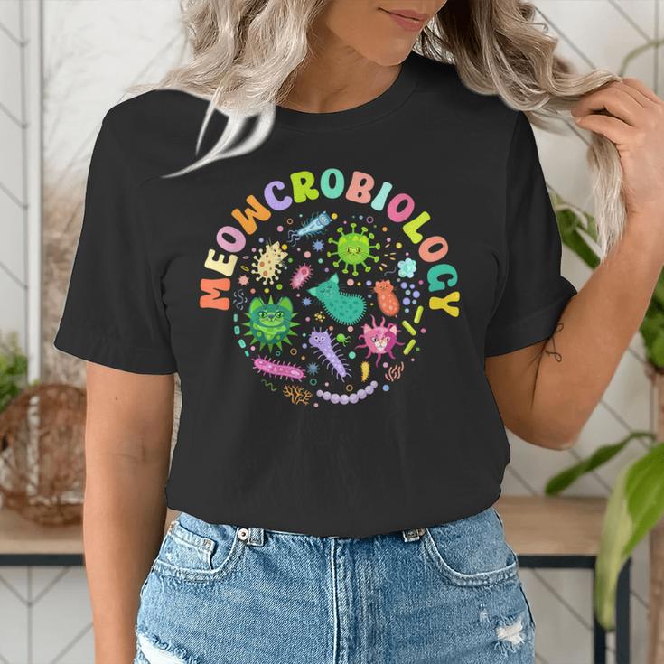 Meowcrobiology Cats Microbiology Science Teacher Women's T-Shirt, Science Teacher Shirts, funny gift Meowcrobiology Cats Microbiology Science Teacher Women's T-Shirt, Science Teacher Shirts, funny gift