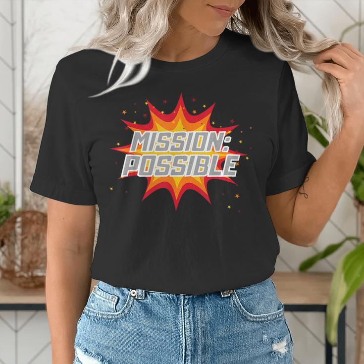 Mission Possible Motivational Inspirational School Teacher Women's T-Shirt, funny gift Mission Possible Motivational Inspirational School Teacher Women's T-Shirt, funny gift