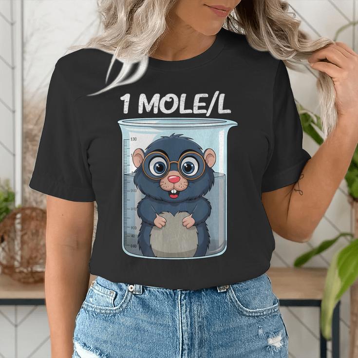 Mole Chemistry Chemist Student Science Teacher Women's T-Shirt, Science Teacher Shirts, funny gift