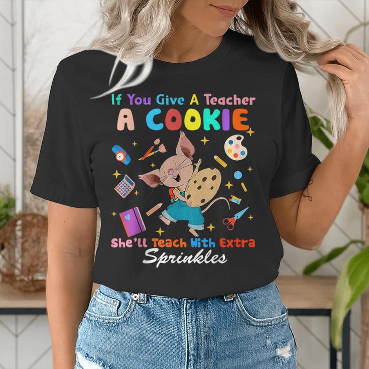 Mouse If You Give A Teacher A Student She Will Love You Women's T-Shirt, funny gift Mouse If You Give A Teacher A Student She Will Love You Women's T-Shirt, funny gift