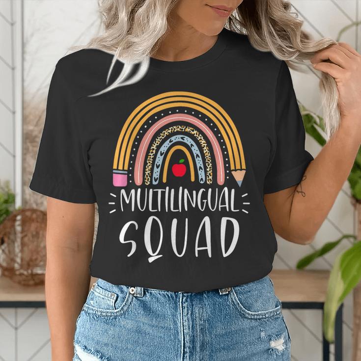 Multilingual Squad Multilingual Teacher Appreciation Kids Women's T-Shirt, funny gift Multilingual Squad Multilingual Teacher Appreciation Kids Women's T-Shirt, funny gift