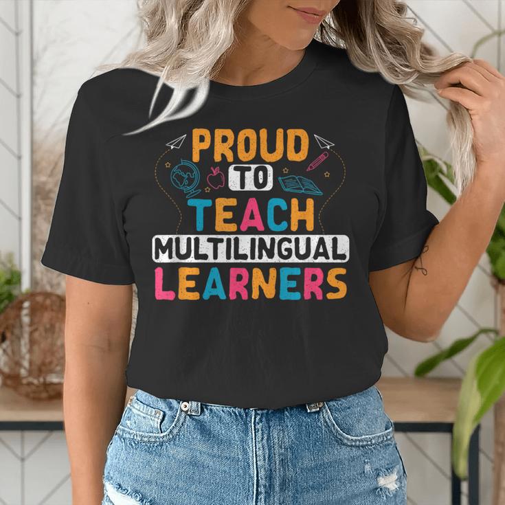 Multilingual Teacher Linguist Language ESL Teaching Women's T-Shirt, Esl Teacher Shirts, funny gift