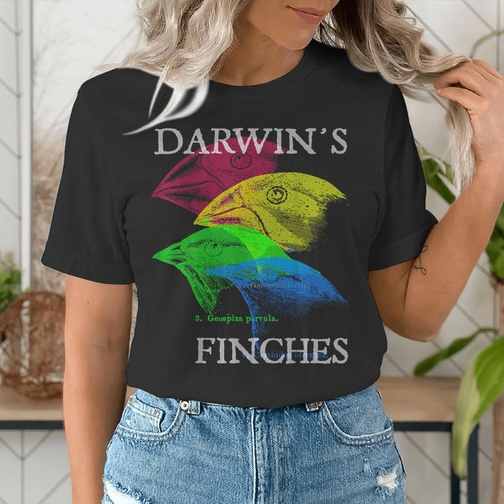 Nerdy Darwin's Finches Evolution Science Biology Teacher Women's T-Shirt, Science Teacher Shirts, funny gift Nerdy Darwin's Finches Evolution Science Biology Teacher Women's T-Shirt, Science Teacher Shirts, funny gift