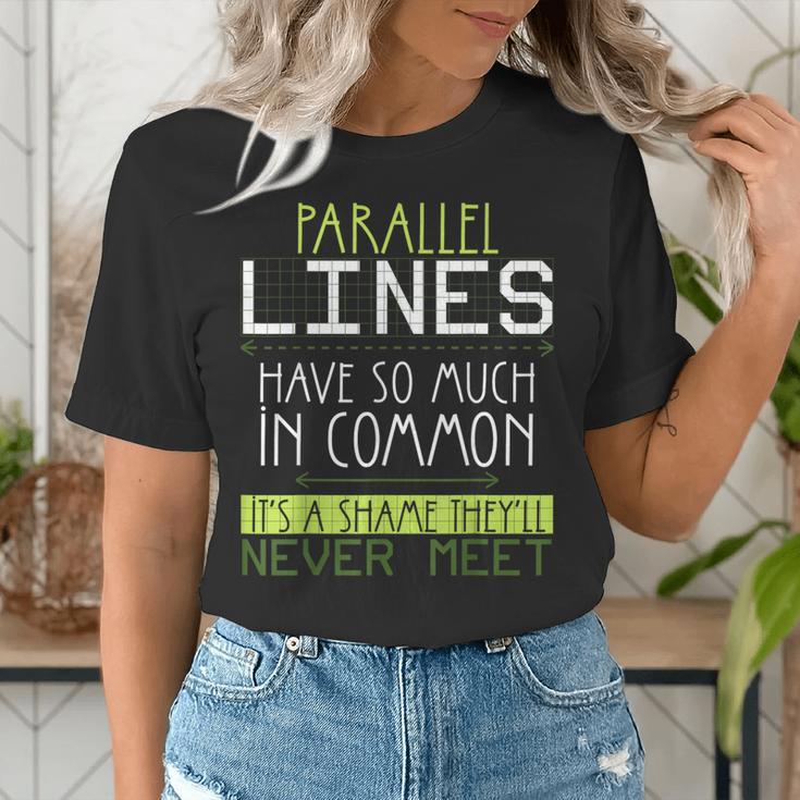 Nerdy Math Lovers Geometry Pun Mathematics Teachers Women's T-Shirt, funny gift