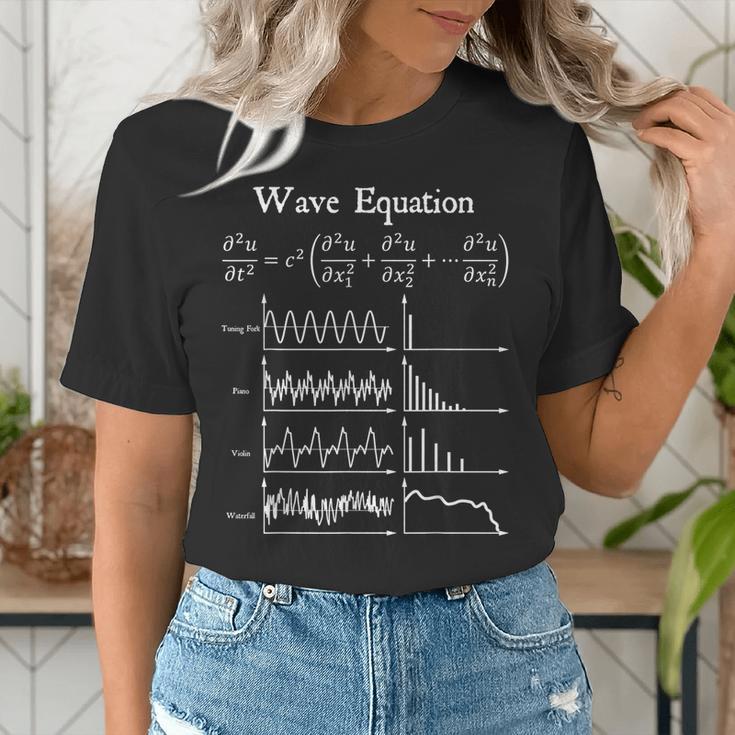 Nerdy Wave Equation Music Physics Science Math Teacher Geek Men Women Girls Kids Women's T-Shirt, Science Teacher Shirts, funny gift Nerdy Wave Equation Music Physics Science Math Teacher Geek Men Women Girls Kids Women's T-Shirt, Science Teacher Shirts, funny gift