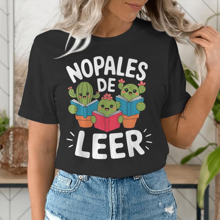 Nopales De Leer Bilingual Teacher Maestra Spanish Teacher Women's T-Shirt, funny gift Nopales De Leer Bilingual Teacher Maestra Spanish Teacher Women's T-Shirt, funny gift