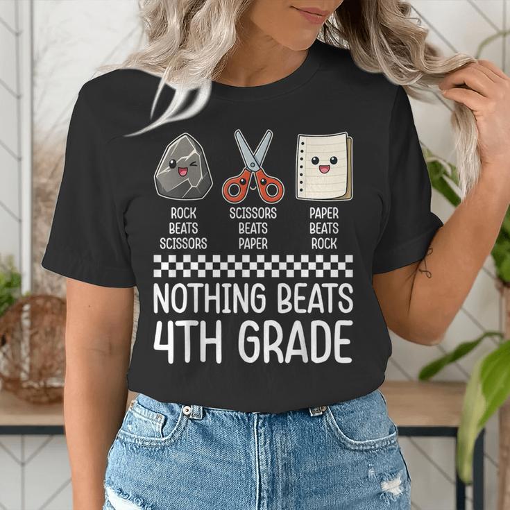 Nothing Beats 4th Grade Back To School Kids Teachers Women's T-Shirt, funny gift