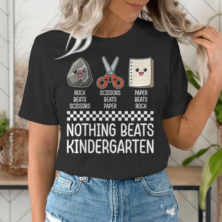 Nothing Beats Kindergarten Back To School Kids Teacher Women's T-Shirt, funny gift