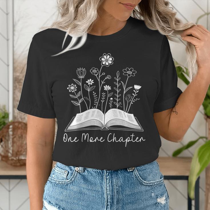 One-More Chapter Wildflower Reading Teacher Library Bookish Women's T-Shirt, funny gift One-More Chapter Wildflower Reading Teacher Library Bookish Women's T-Shirt, funny gift