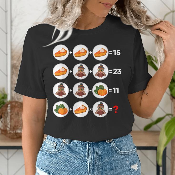 Order Of Operations Math Quiz Game Teacher Thanksgiving Women's T-Shirt, funny gift