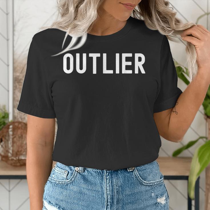 Outlier Statistics Teacher Statistics Data Science Men Women Kids Women's T-Shirt, Science Teacher Shirts, funny gift