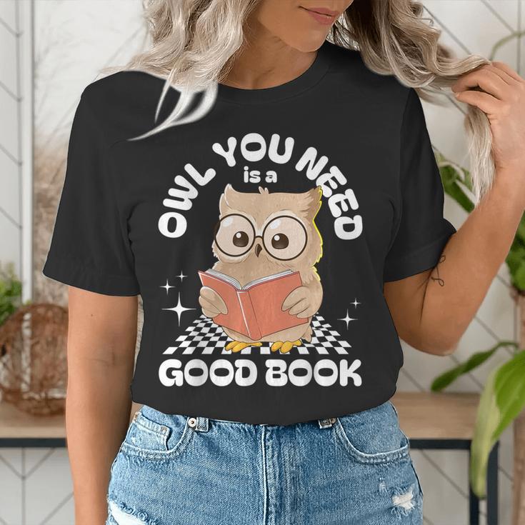 Owl You Need Is A Good Book Teacher Librarian Reading Women's T-Shirt, funny gift Owl You Need Is A Good Book Teacher Librarian Reading Women's T-Shirt, funny gift