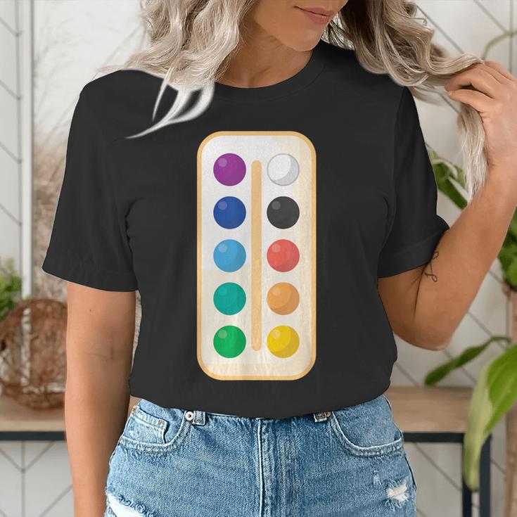 Paint Palette ArtSet Halloween Costume For Teachers Students For Men Women Kids Women's T-Shirt, funny gift