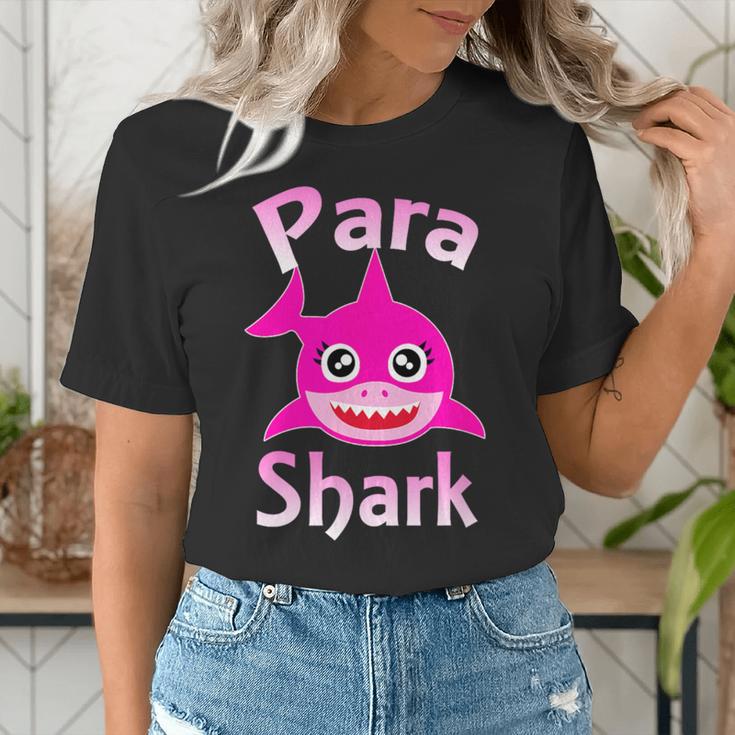 Para Shark Paraprofessional Female Teacher Women's T-Shirt, funny gift Para Shark Paraprofessional Female Teacher Women's T-Shirt, funny gift