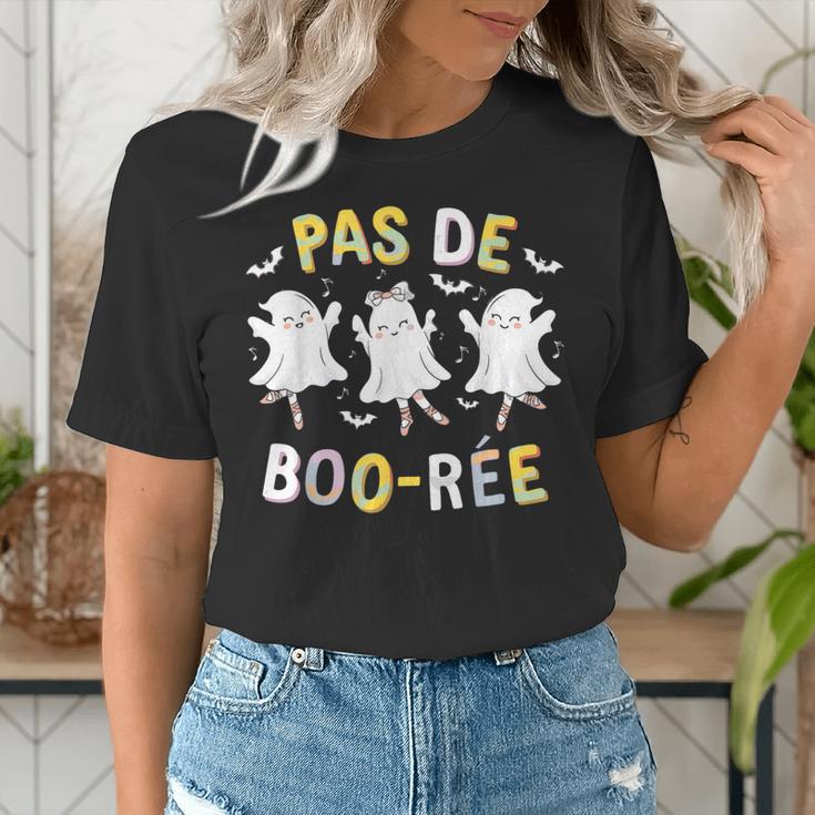 Pas De BOO-Rée Ghost Ballet Dancer Halloween Dance Teacher Women's T-Shirt, funny gift