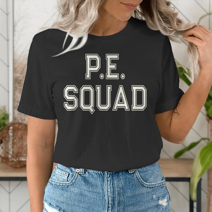 PE SQUAD Physical Education PE Teacher Team Kids Gym Crew Women's T-Shirt, Pe Teacher Shirts, funny gift PE SQUAD Physical Education PE Teacher Team Kids Gym Crew Women's T-Shirt, Pe Teacher Shirts, funny gift
