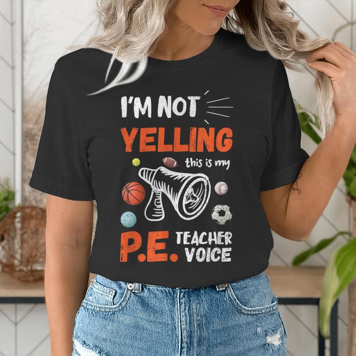 PE Teacher Voice PE Teacher School Fitness Class Women's T-Shirt, Pe Teacher Shirts, funny gift PE Teacher Voice PE Teacher School Fitness Class Women's T-Shirt, Pe Teacher Shirts, funny gift