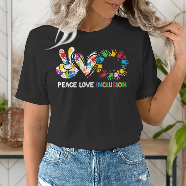 Peace Love Inclusion Sped Squad Special-Ed Teacher Daycare Women's T-Shirt, funny gift Peace Love Inclusion Sped Squad Special-Ed Teacher Daycare Women's T-Shirt, funny gift