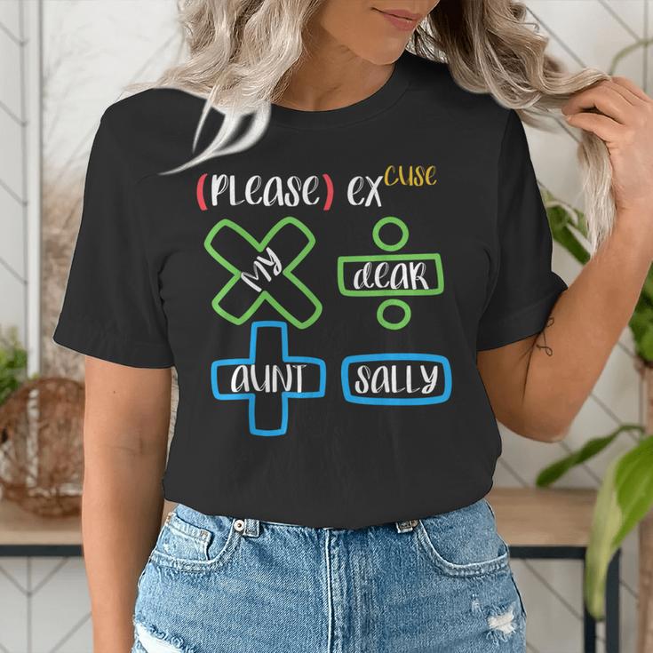 PEMDAS Please Excuse My Dear Aunt Sally Math Teacher Women's T-Shirt, funny gift PEMDAS Please Excuse My Dear Aunt Sally Math Teacher Women's T-Shirt, funny gift