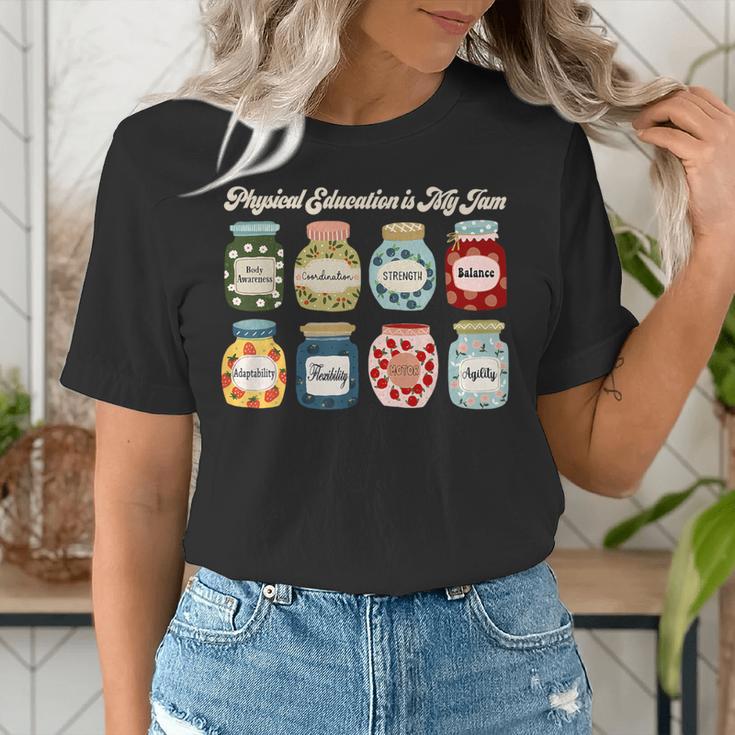 Physical Education Is My Jam Sports PE Coach Teacher Women's T-Shirt, Pe Teacher Shirts, funny gift Physical Education Is My Jam Sports PE Coach Teacher Women's T-Shirt, Pe Teacher Shirts, funny gift