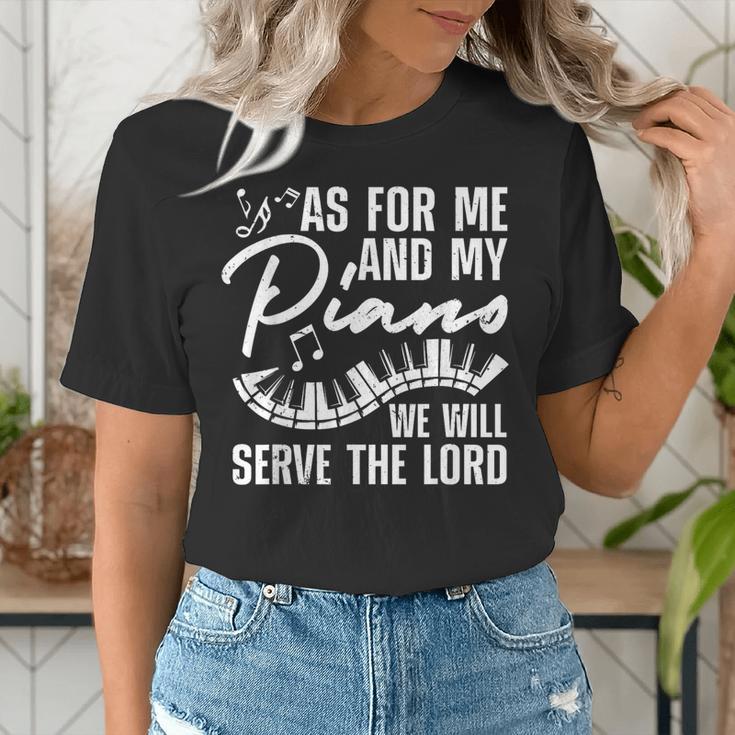 Piano Player Art For Men Women Pianist Piano Teacher Women's T-Shirt, funny gift