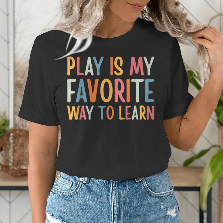 Play Is My Favorite Way To Learn Special Education Teacher Women's T-Shirt, funny gift Play Is My Favorite Way To Learn Special Education Teacher Women's T-Shirt, funny gift