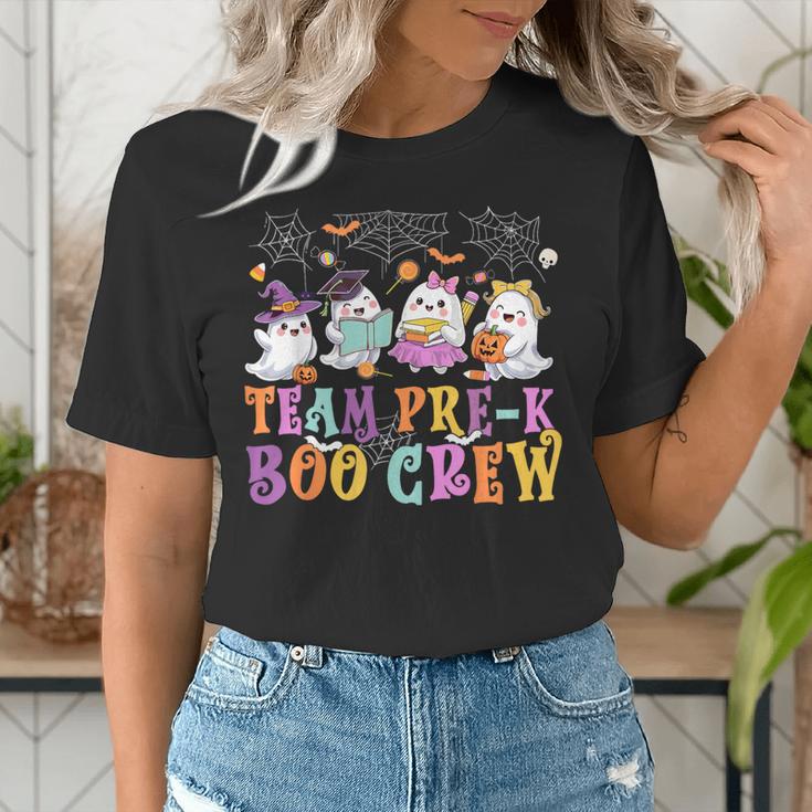 Pre-K Boo Crew Ghost Halloween Teacher Student Women's T-Shirt, funny gift