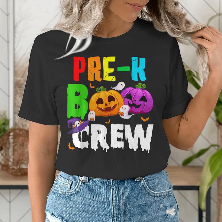 Pre K Boo Crew Halloween Costume Teachers Kids Women's T-Shirt, funny gift