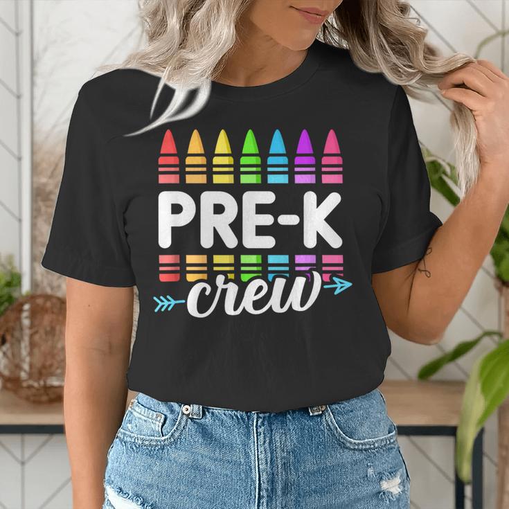 Pre-K Crew Teacher Team Squad Hello Back School Graduation Women's T-Shirt, funny gift Pre-K Crew Teacher Team Squad Hello Back School Graduation Women's T-Shirt, funny gift