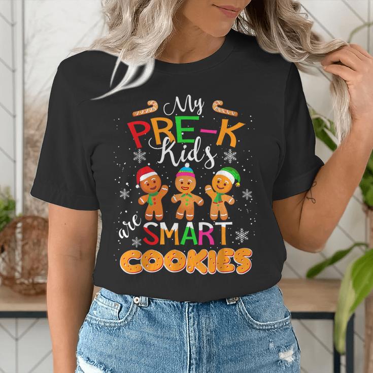 My Pre-K Kids Are Smart Cookies Christmas Teacher Women's T-Shirt, funny gift My Pre-K Kids Are Smart Cookies Christmas Teacher Women's T-Shirt, funny gift