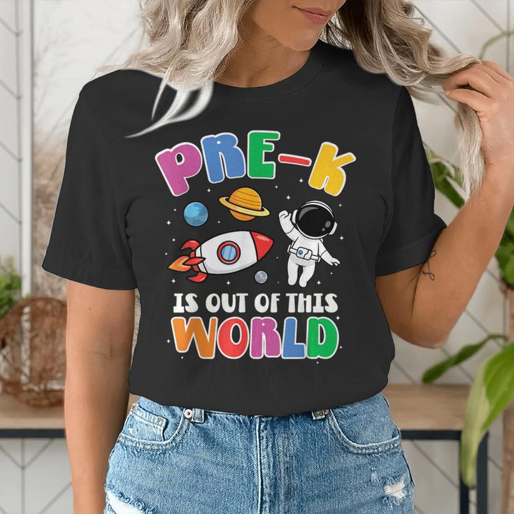 Pre-K Student Teacher Astronaut Space Back To School Women's T-Shirt, funny gift Pre-K Student Teacher Astronaut Space Back To School Women's T-Shirt, funny gift