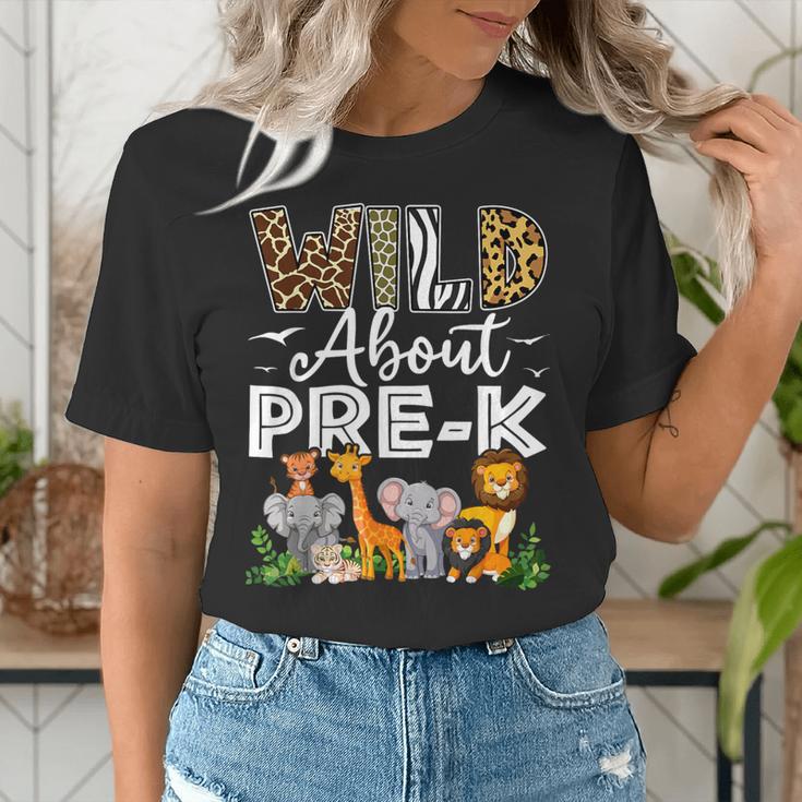 Pre-k Teacher Kids Back To School Wild About Pre-k Women's T-Shirt, funny gift