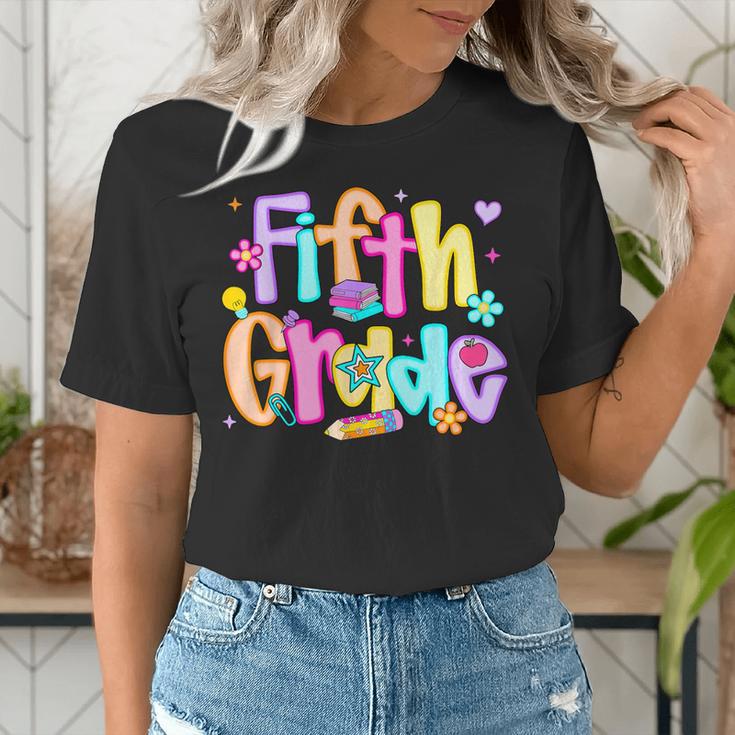 Preppy Fifth Grade Back To School 5th Grade Teacher Girl Boy Women's T-Shirt, funny gift Preppy Fifth Grade Back To School 5th Grade Teacher Girl Boy Women's T-Shirt, funny gift