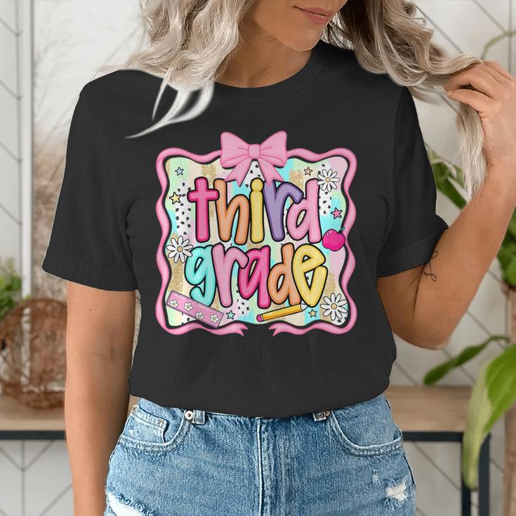 Preppy Third Grade Back To School Teacher Girl Kid Women's T-Shirt, funny gift Preppy Third Grade Back To School Teacher Girl Kid Women's T-Shirt, funny gift
