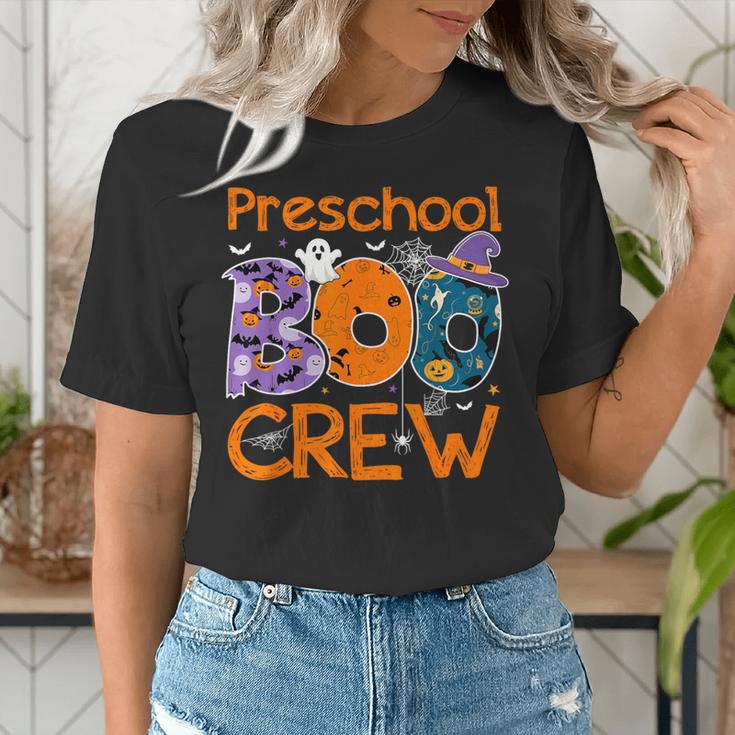 Preschool Boo Crew Preschool Halloween Teacher Kids Women's T-Shirt, funny gift Preschool Boo Crew Preschool Halloween Teacher Kids Women's T-Shirt, funny gift