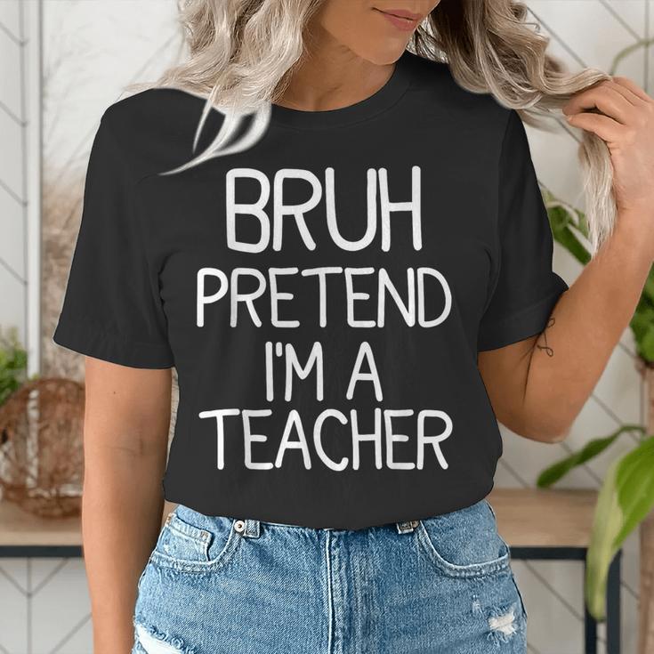 Pretend I'm A Teacher Halloween Costume Women's T-Shirt, funny gift Pretend I'm A Teacher Halloween Costume Women's T-Shirt, funny gift