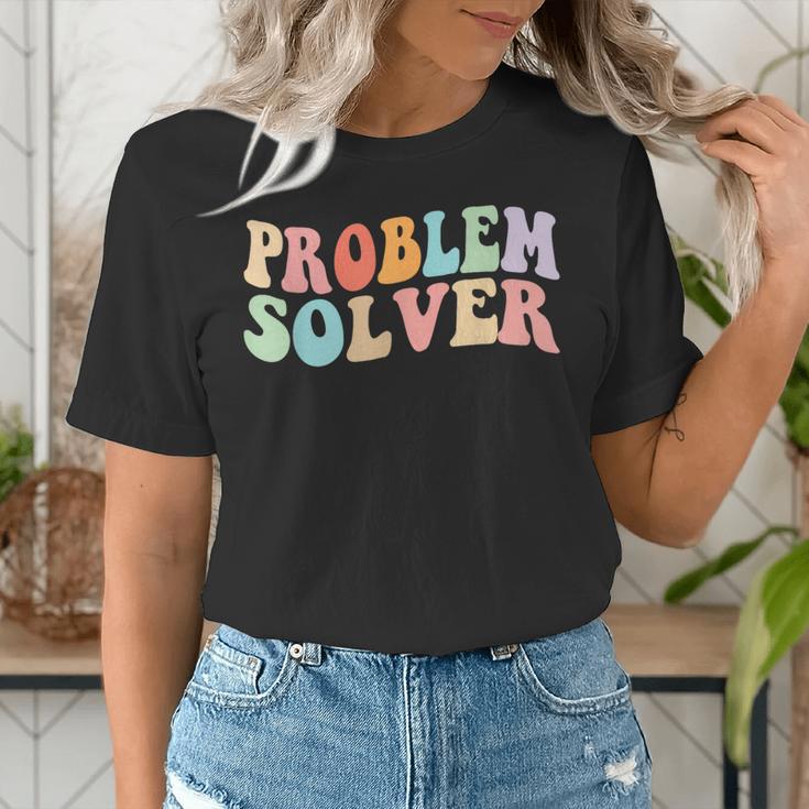 Problem Solver School Work Staff Front Desk Teacher Women's T-Shirt, funny gift Problem Solver School Work Staff Front Desk Teacher Women's T-Shirt, funny gift