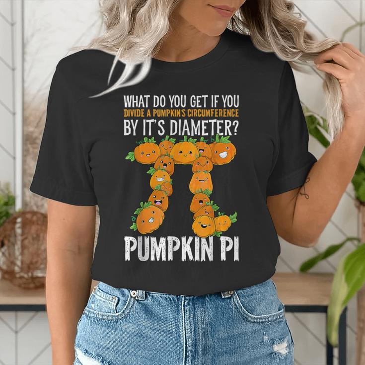 Pumpkin Pi Math Teacher Halloween Geometry Women's T-Shirt, funny gift Pumpkin Pi Math Teacher Halloween Geometry Women's T-Shirt, funny gift