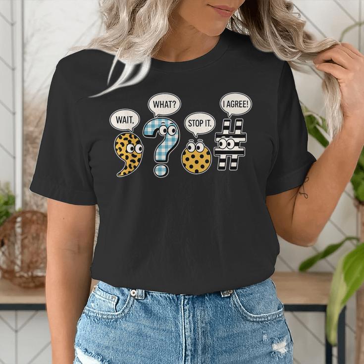 Punctuation English Grammar Teacher Back To School Women's T-Shirt, English Teacher Shirts, funny gift