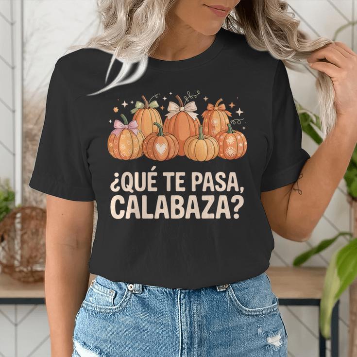 Qué Te Pasacalabaza Fall Immersion Teacher Spanish Teacher Women's T-Shirt, funny gift Qué Te Pasacalabaza Fall Immersion Teacher Spanish Teacher Women's T-Shirt, funny gift